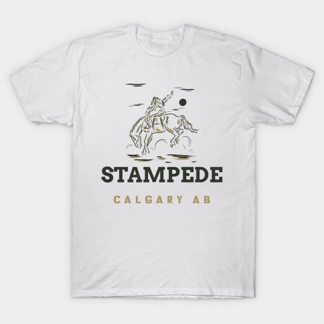 Stampede, Calgary, Alberta T-Shirt by Canada Tees